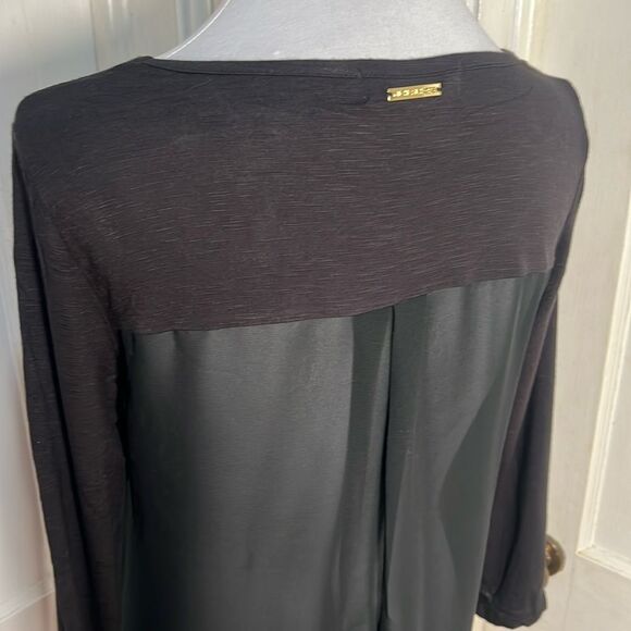 Sexy Michael Kors Sheer Back 3/4 Sleeve Tee - Women's Small - Super soft! Fall! - Picture 1 of 7